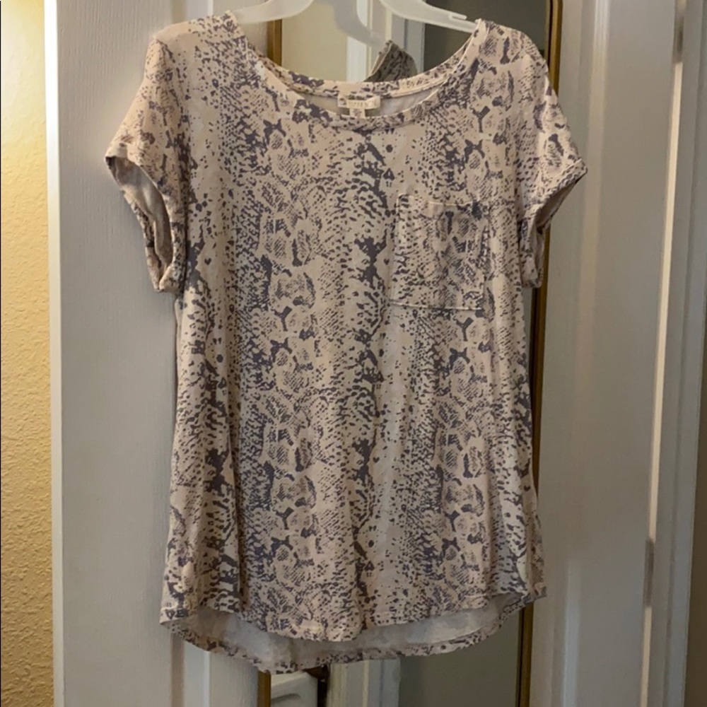 Snakeskin print shirt